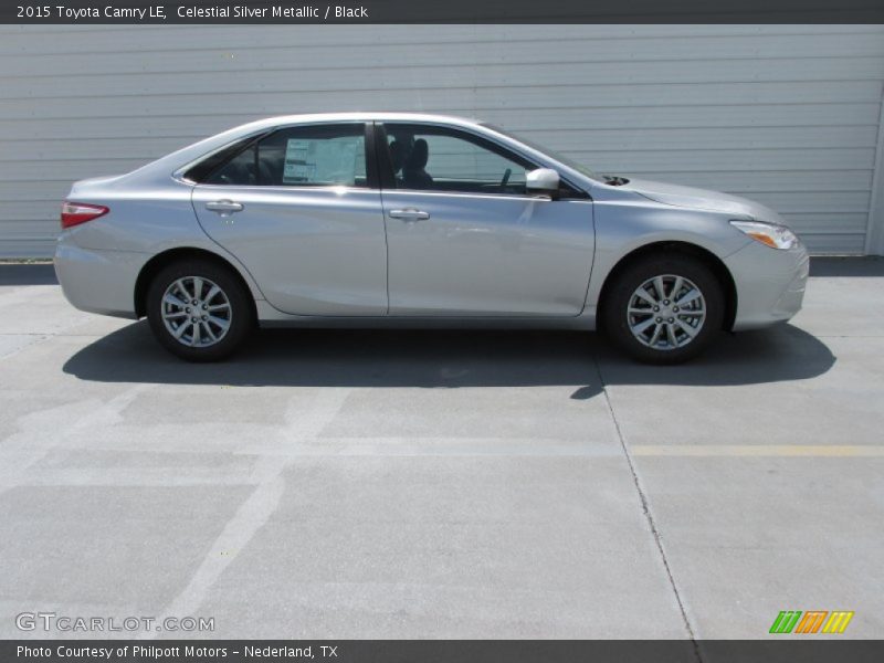 Celestial Silver Metallic / Black 2015 Toyota Camry LE