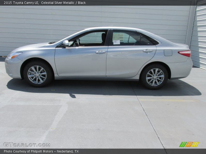 Celestial Silver Metallic / Black 2015 Toyota Camry LE