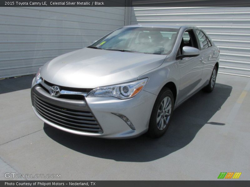 Celestial Silver Metallic / Black 2015 Toyota Camry LE
