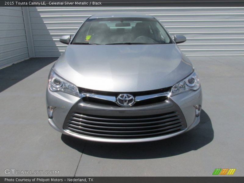 Celestial Silver Metallic / Black 2015 Toyota Camry LE