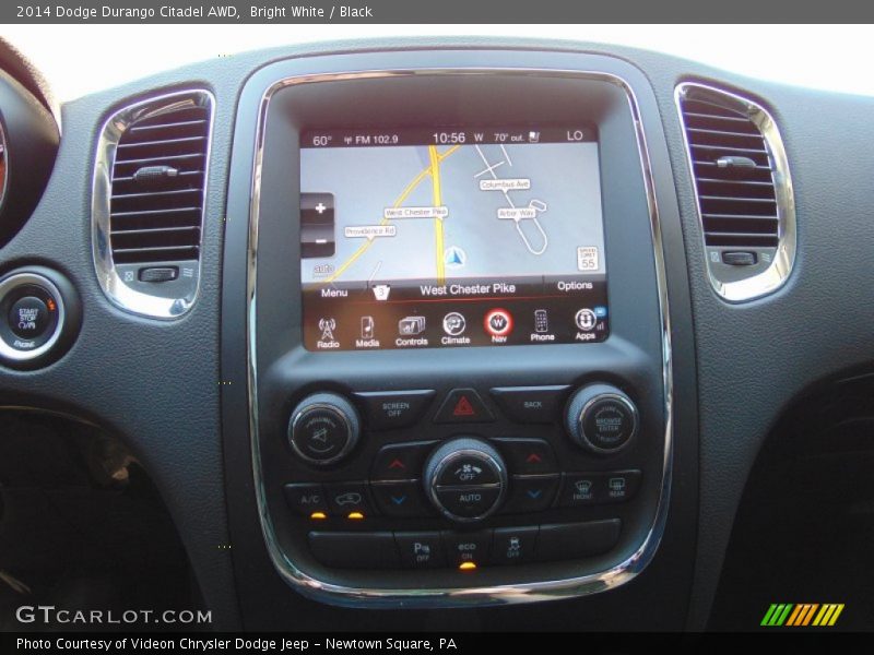 Bright White / Black 2014 Dodge Durango Citadel AWD