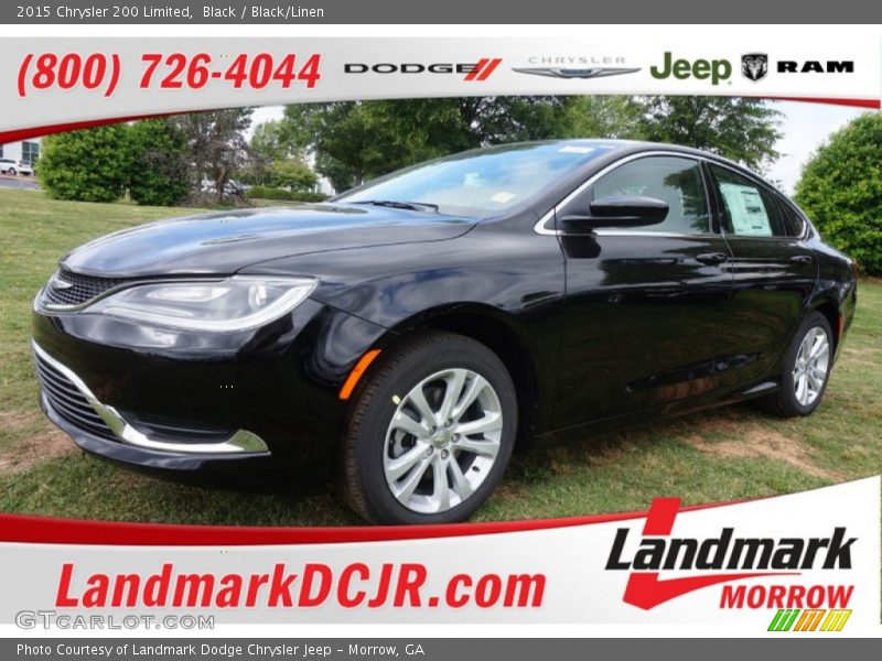 Black / Black/Linen 2015 Chrysler 200 Limited