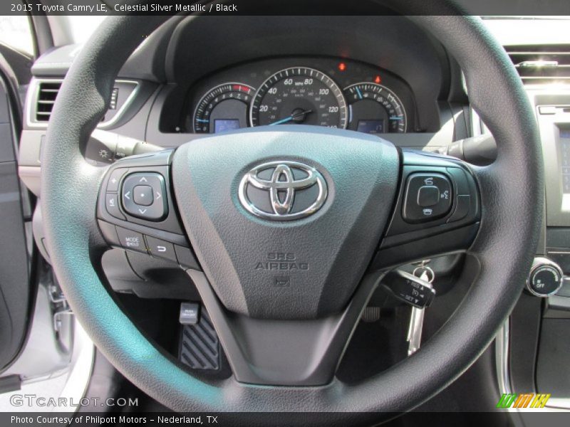 Celestial Silver Metallic / Black 2015 Toyota Camry LE