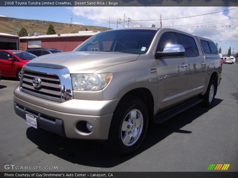 Desert Sand Mica / Beige 2008 Toyota Tundra Limited CrewMax