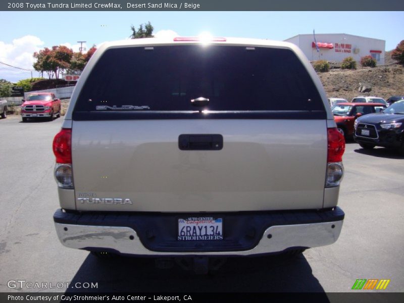 Desert Sand Mica / Beige 2008 Toyota Tundra Limited CrewMax