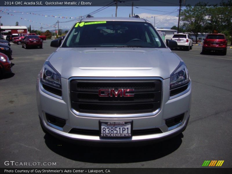 Quicksilver Metallic / Ebony 2014 GMC Acadia SLE