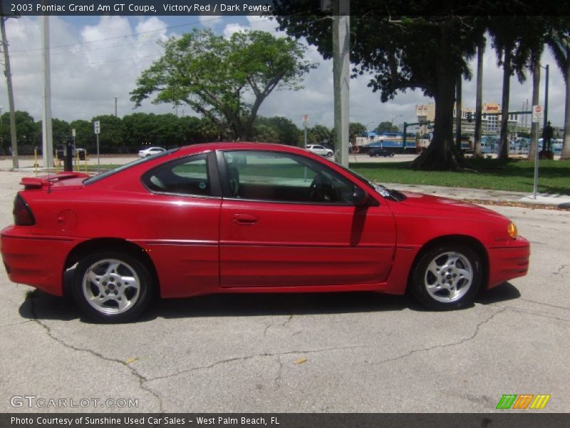 Victory Red / Dark Pewter 2003 Pontiac Grand Am GT Coupe