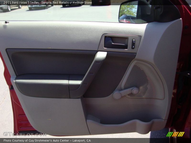 Sangria Red Metallic / Medium Stone 2011 Ford Focus S Sedan