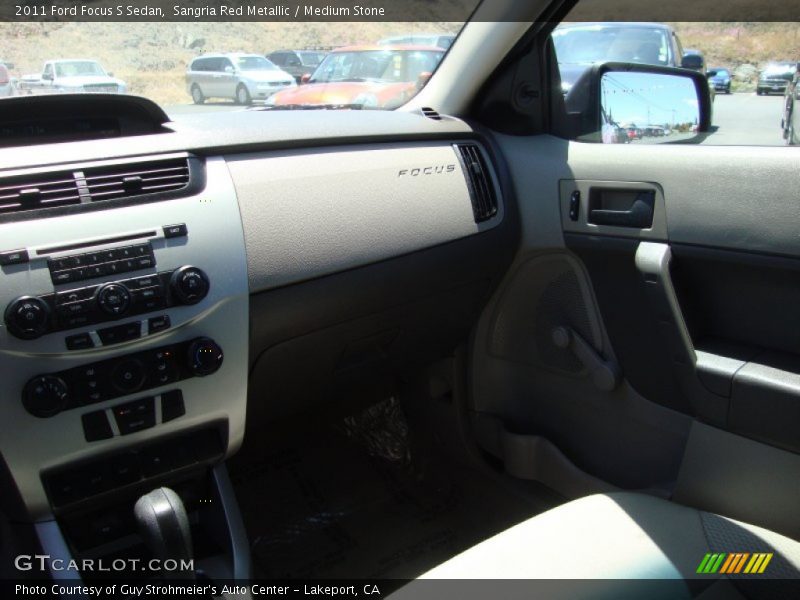 Sangria Red Metallic / Medium Stone 2011 Ford Focus S Sedan