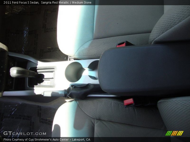 Sangria Red Metallic / Medium Stone 2011 Ford Focus S Sedan