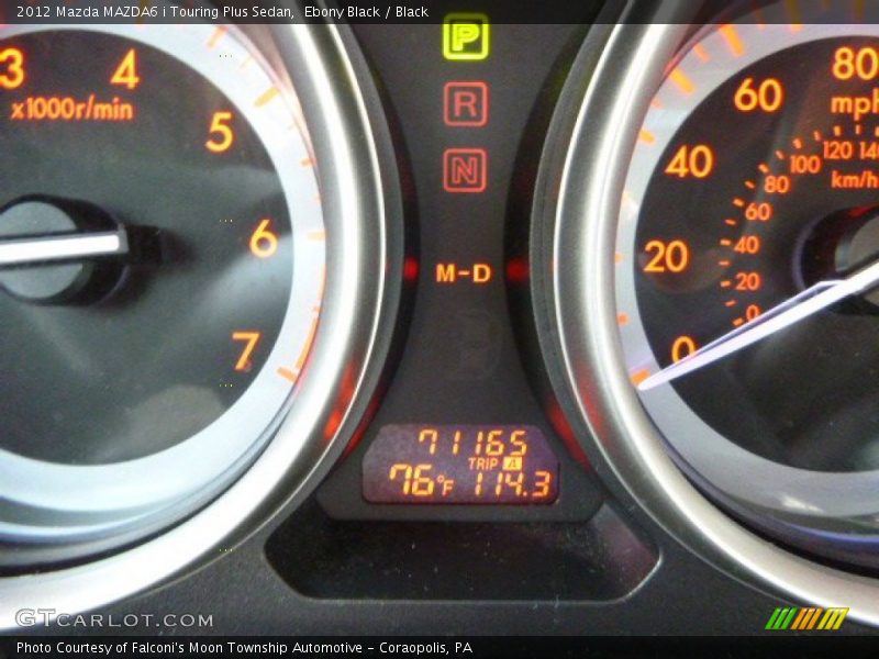 Ebony Black / Black 2012 Mazda MAZDA6 i Touring Plus Sedan