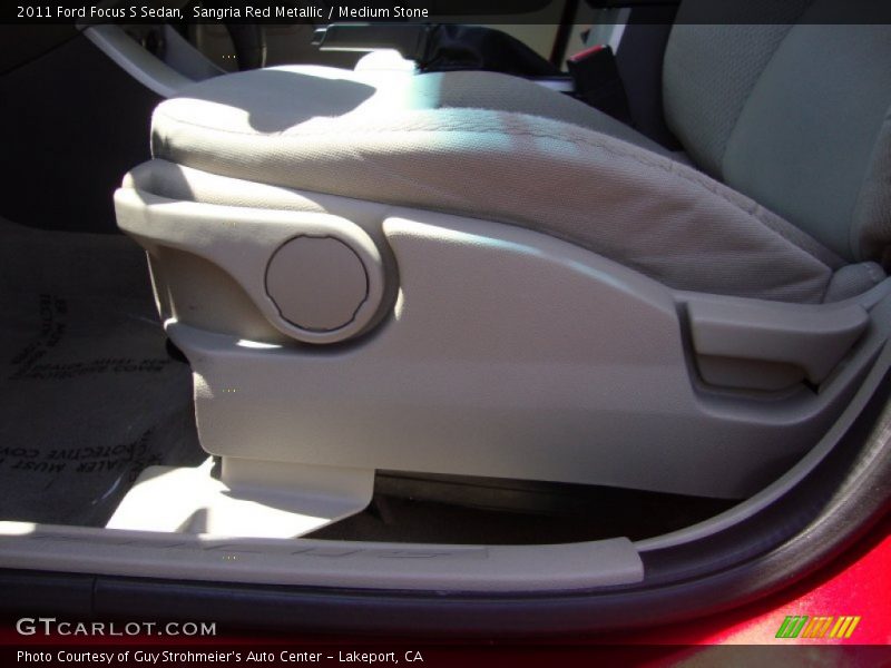 Sangria Red Metallic / Medium Stone 2011 Ford Focus S Sedan