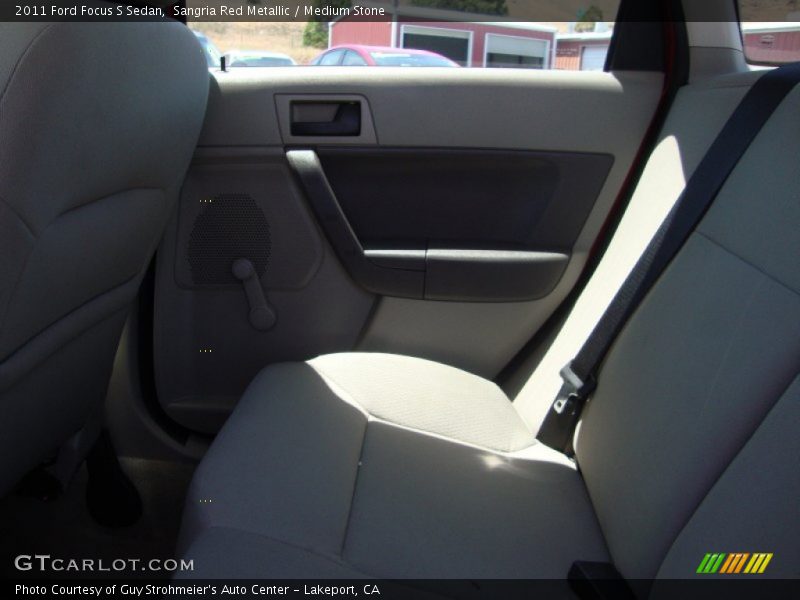 Sangria Red Metallic / Medium Stone 2011 Ford Focus S Sedan
