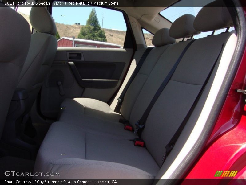 Sangria Red Metallic / Medium Stone 2011 Ford Focus S Sedan
