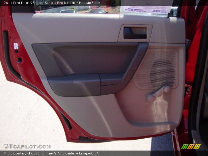 Sangria Red Metallic / Medium Stone 2011 Ford Focus S Sedan