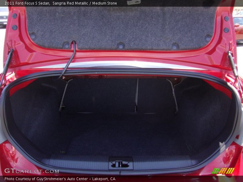 Sangria Red Metallic / Medium Stone 2011 Ford Focus S Sedan