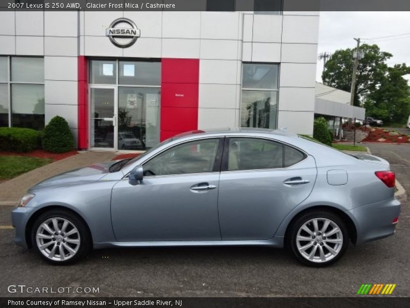 Glacier Frost Mica / Cashmere 2007 Lexus IS 250 AWD