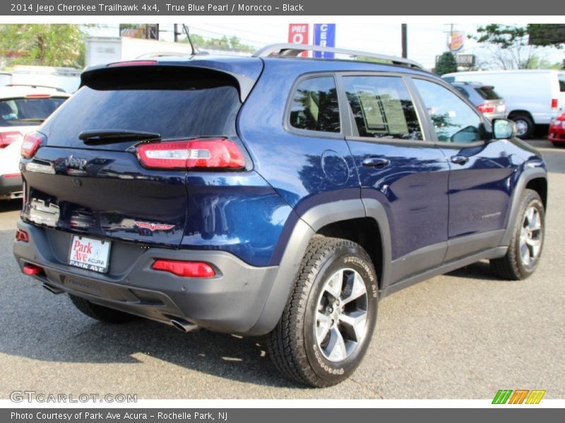True Blue Pearl / Morocco - Black 2014 Jeep Cherokee Trailhawk 4x4