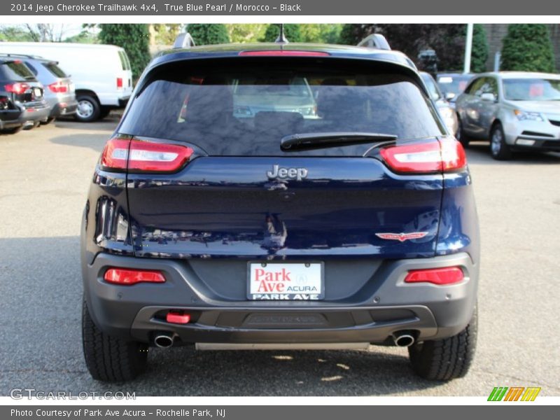 True Blue Pearl / Morocco - Black 2014 Jeep Cherokee Trailhawk 4x4