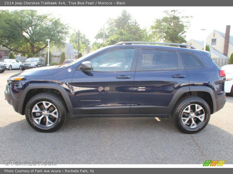 True Blue Pearl / Morocco - Black 2014 Jeep Cherokee Trailhawk 4x4