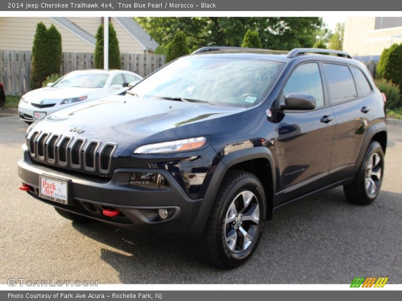 True Blue Pearl / Morocco - Black 2014 Jeep Cherokee Trailhawk 4x4