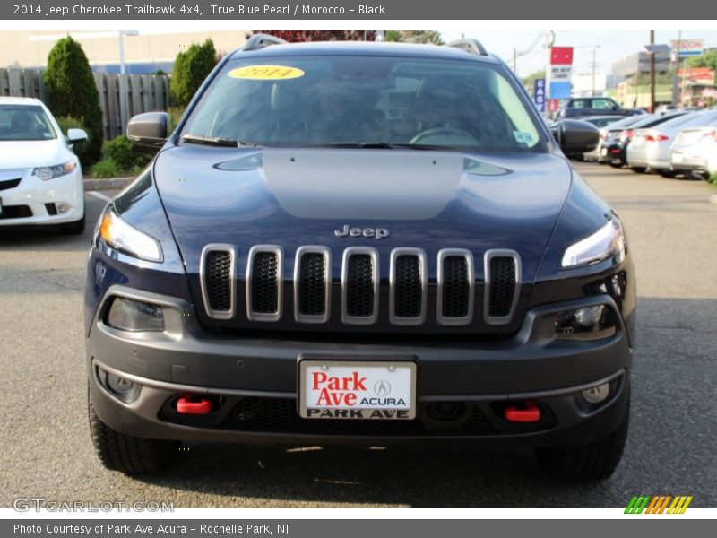 True Blue Pearl / Morocco - Black 2014 Jeep Cherokee Trailhawk 4x4