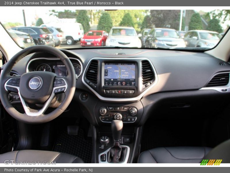 True Blue Pearl / Morocco - Black 2014 Jeep Cherokee Trailhawk 4x4