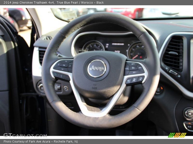 True Blue Pearl / Morocco - Black 2014 Jeep Cherokee Trailhawk 4x4