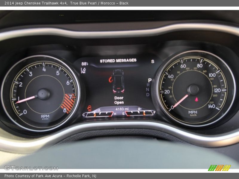True Blue Pearl / Morocco - Black 2014 Jeep Cherokee Trailhawk 4x4