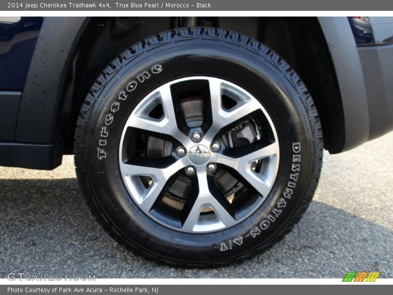 True Blue Pearl / Morocco - Black 2014 Jeep Cherokee Trailhawk 4x4