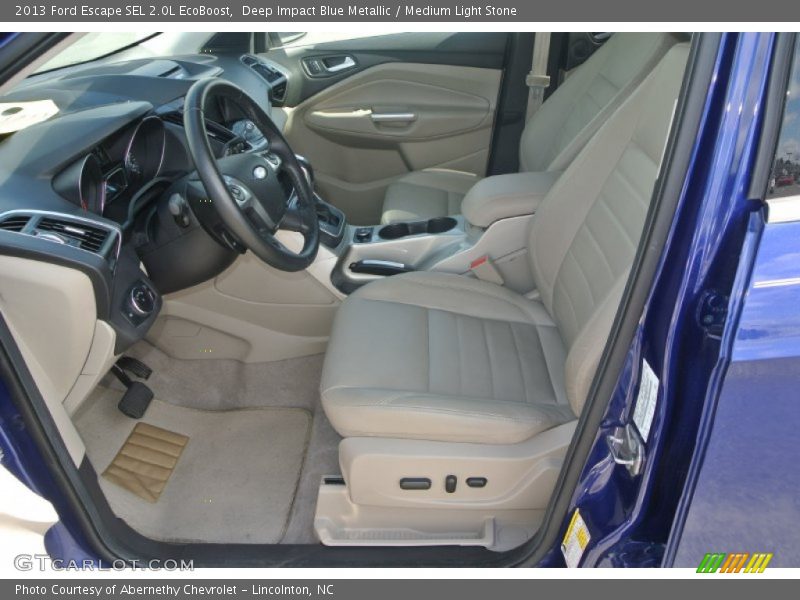 Deep Impact Blue Metallic / Medium Light Stone 2013 Ford Escape SEL 2.0L EcoBoost