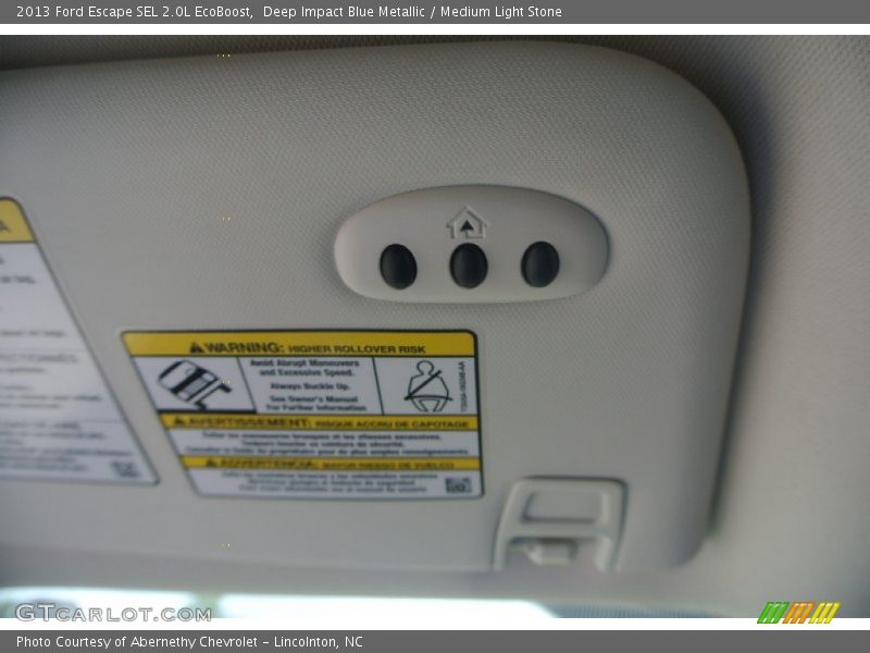 Deep Impact Blue Metallic / Medium Light Stone 2013 Ford Escape SEL 2.0L EcoBoost