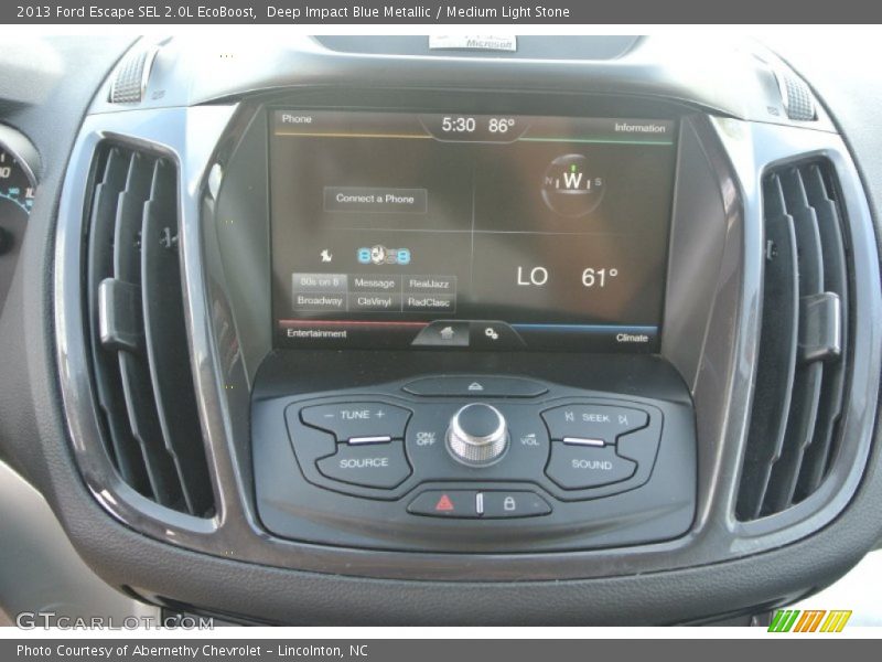 Deep Impact Blue Metallic / Medium Light Stone 2013 Ford Escape SEL 2.0L EcoBoost