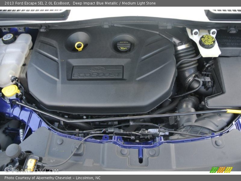 Deep Impact Blue Metallic / Medium Light Stone 2013 Ford Escape SEL 2.0L EcoBoost