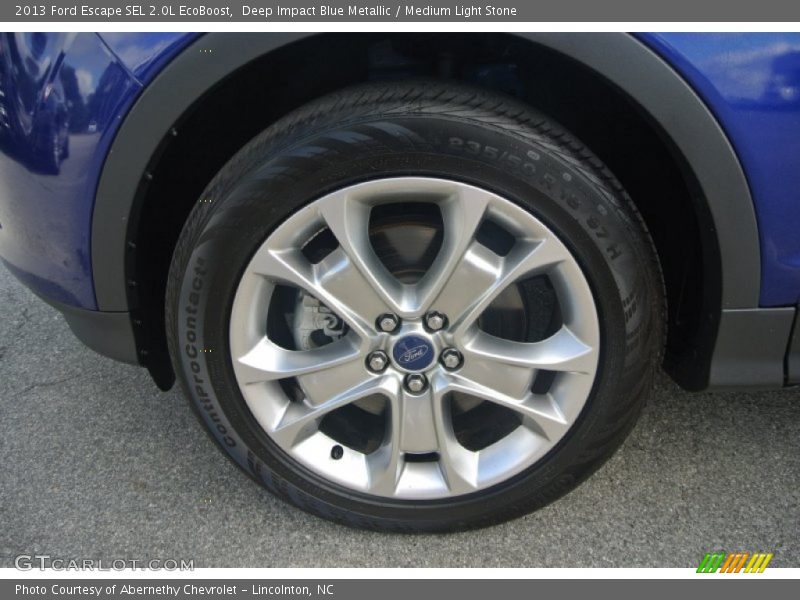 Deep Impact Blue Metallic / Medium Light Stone 2013 Ford Escape SEL 2.0L EcoBoost