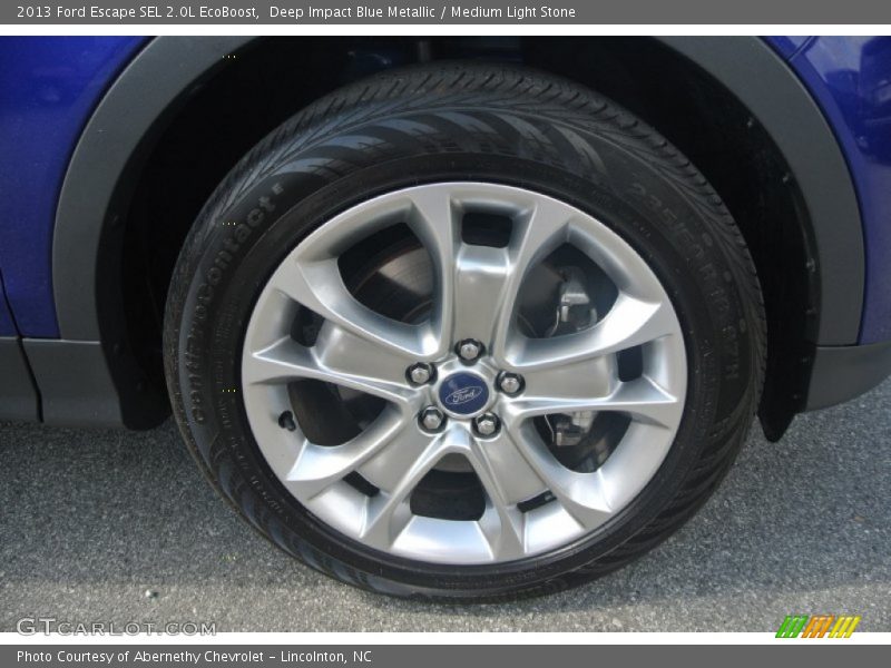 Deep Impact Blue Metallic / Medium Light Stone 2013 Ford Escape SEL 2.0L EcoBoost