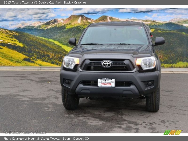 Black / Graphite 2015 Toyota Tacoma V6 Double Cab 4x4