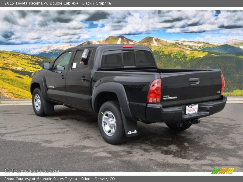 Black / Graphite 2015 Toyota Tacoma V6 Double Cab 4x4