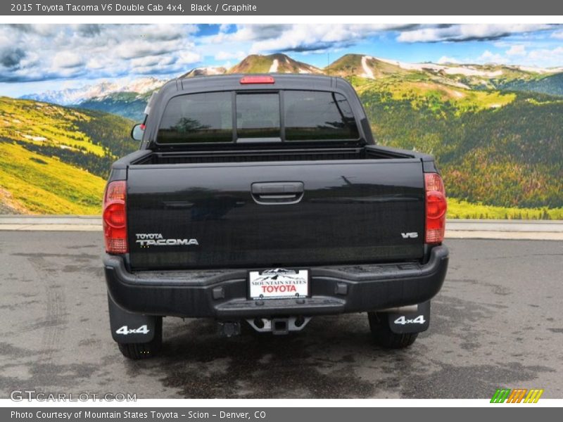 Black / Graphite 2015 Toyota Tacoma V6 Double Cab 4x4