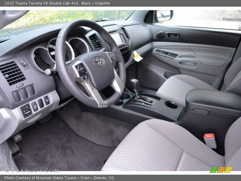 Black / Graphite 2015 Toyota Tacoma V6 Double Cab 4x4