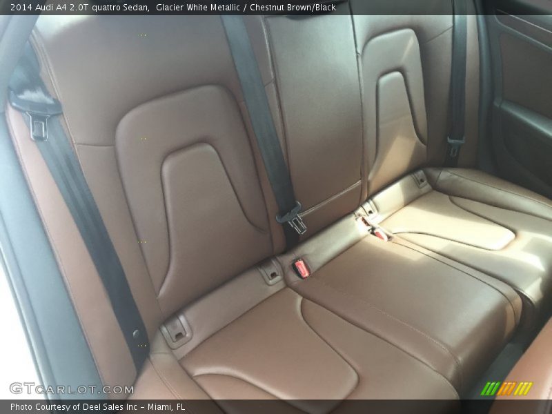 Glacier White Metallic / Chestnut Brown/Black 2014 Audi A4 2.0T quattro Sedan