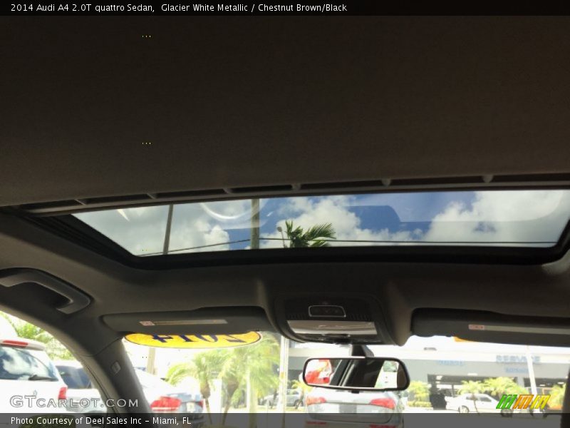 Glacier White Metallic / Chestnut Brown/Black 2014 Audi A4 2.0T quattro Sedan