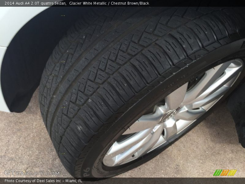 Glacier White Metallic / Chestnut Brown/Black 2014 Audi A4 2.0T quattro Sedan