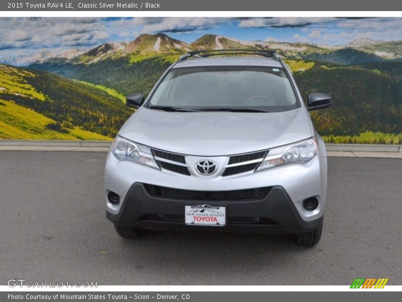 Classic Silver Metallic / Black 2015 Toyota RAV4 LE