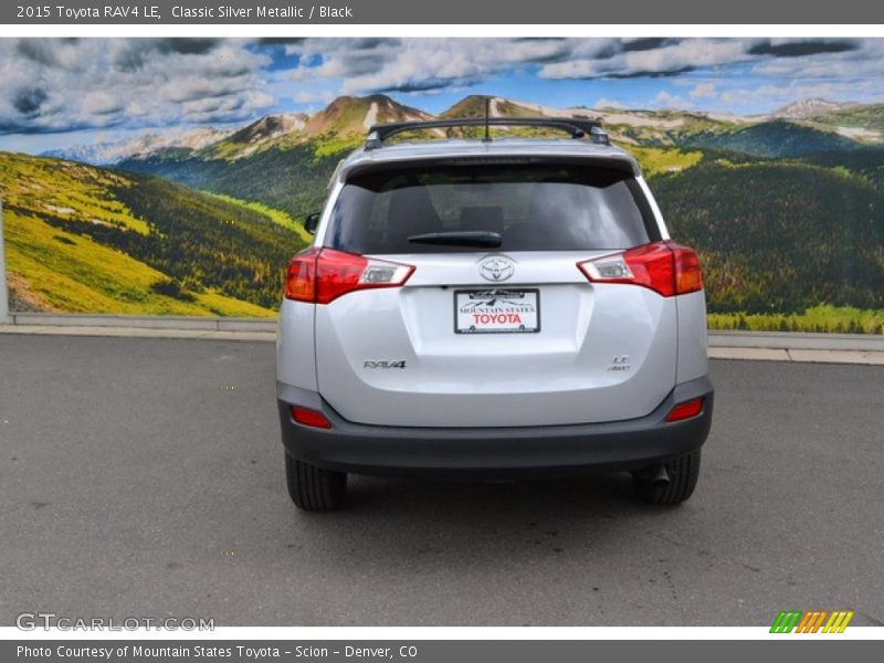 Classic Silver Metallic / Black 2015 Toyota RAV4 LE