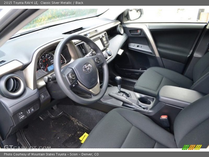 Classic Silver Metallic / Black 2015 Toyota RAV4 LE