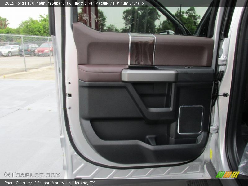 Ingot Silver Metallic / Platinum Brunello 2015 Ford F150 Platinum SuperCrew