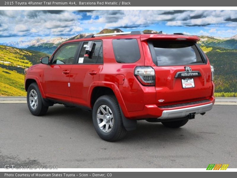 Barcelona Red Metallic / Black 2015 Toyota 4Runner Trail Premium 4x4