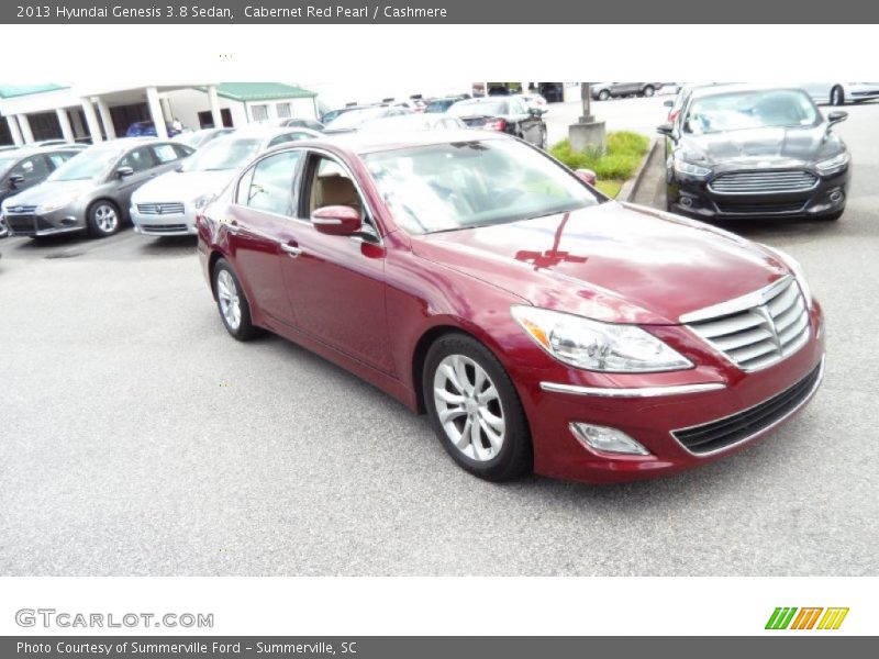Cabernet Red Pearl / Cashmere 2013 Hyundai Genesis 3.8 Sedan