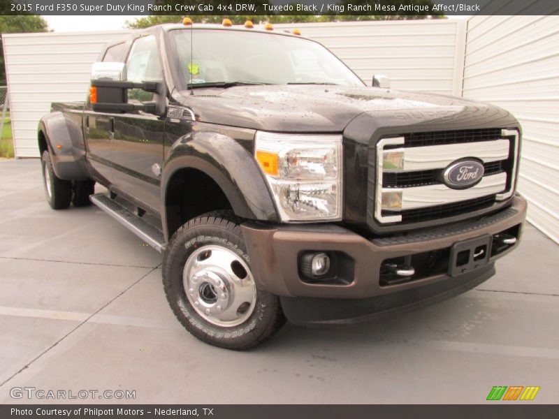 Tuxedo Black / King Ranch Mesa Antique Affect/Black 2015 Ford F350 Super Duty King Ranch Crew Cab 4x4 DRW